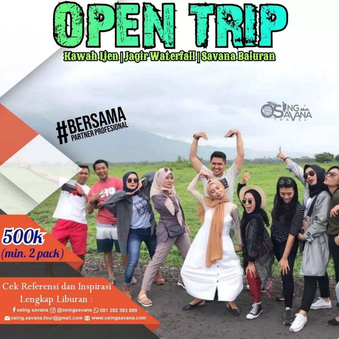 OPEN TRIP  PULAU TABUHAN - PULAU MENJANGAN - KAWAH IJEN